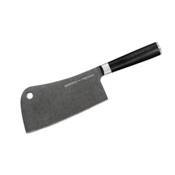 Нож-топор кухонный для мяса, 180 мм, Samura "MO-V Stonewash" (SM-0040B)