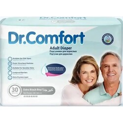 Підгузки для дорослих Dr Comfort Extra Large 120-170 см 30 шт 8 крапель (8680131205028)