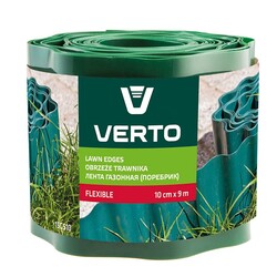 Стрічка газонна Verto 10 cm x 9 m, зелена (15G510)