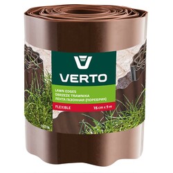 Лента газонная Verto 15 cm x 9 m, коричневая (15G514)
