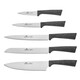 Набір з 5 кухонних ножів та підставки Gerlach Smart Granit (5901035502864)