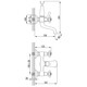 Смеситель BRENTA ½" для ванны излив поворотный дивертор встроенный картриджный CORSO FE-2C152K (9679