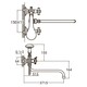 Смеситель PL 1/2" для ванны гусак изогнутый дивертор встроенный шаровый AQUATICA PL-5C455C (9777220)