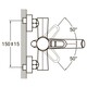 Смеситель HK Ø35 для ванны гусак прямой 150мм дивертор встроенный картриджный AQUATICA HK-2C130C (97