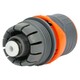 Коннектор 1/2" швидкоз'ємний для шланга 3/4" аквастоп з замком (ABS+TPR) FLORA (5015454)