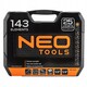 Набор инструментов Neo Tools, 143 ед., универсальный, кейс (08-945)
