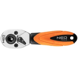 Ключ-трещотка Neo Tools, 1/4", 105 мм, CrV, 72 зубцов (08-501)
