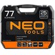 Набір інструментів Neo Tools 1/2", 1/4", CrV, 77 од. (08-915)