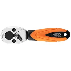 Ключ-тріскачка Neo Tools, 1/4", 105 мм, CrV, 48 зубців (08-512)