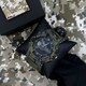 Часы наручные Patriot 005 Трезубец золото Camo Green Паракордовый ремешок Army Green + Коробка 