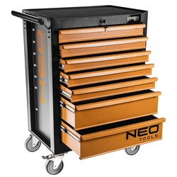 Тележка для инструмента Neo Tools, 7 ящиков, 680x460x1030мм, грузоподъемность 280 кг, (84-222)