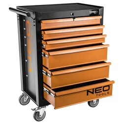 Тележка для инструмента Neo Tools, 6 ящиков, (LxWxH) 680 x 460 x 1030 мм, грузоподъемность 280 кг, стальной корпус (84-221)
