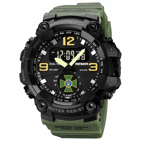 Годинник наручний Patriot 003AGDPS ДПС Зелений + Коробка (1201-0103)