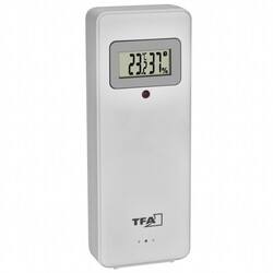 Датчик температури/вологості TFA до безпровідних метеостанцій, 433 МГц, білий,40x26x104 мм(30324702)
