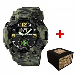 Часы наручные Patriot 004CMGRDPS ДПС Зеленый камуфляж + Коробка (1201-0131)