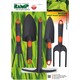 Набір інструментів: лопатка садова, лопатка універсальна, вила, культиватор, садові кігті (RN3550)