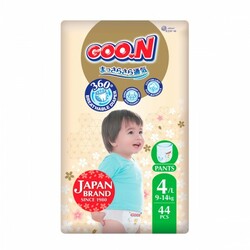 Трусики-подгузники GOO.N Premium Soft для детей 9-14 кг (размер 4(L), унисекс, 44 шт)