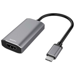 Адаптер 2E USB-C > HDMI 2.1, 0.21м, серый (2E-W1409)
