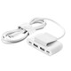 Адаптер Belkin 2хUSB-C/2хUSB-A, 2м, білий (BUZ001BT2MWHB7)