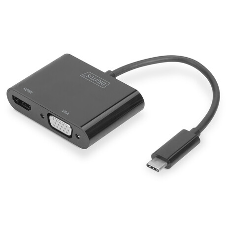 Адаптер Digitus USB 3.0 - HDMA+VGA Full HD, M/F, 0.15 m (DA-70858)