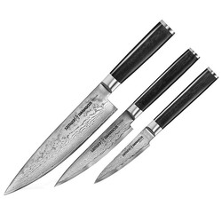 Набір з 3-х кухонних ножів Samura Damascus (SD-0230)