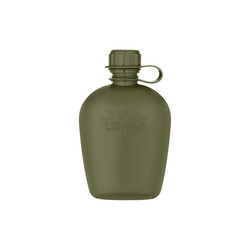 Фляга тактична в чохлі 2E Tactical Flask WB01, 1л, з кухлем для їжі, оливковий (2E-TACFWB01-ODGN)