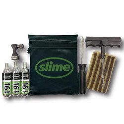 Ремкомплект для безкамерних покришок Slime Tyre Repair Kit, Tools, plugs & CO2 (20382)