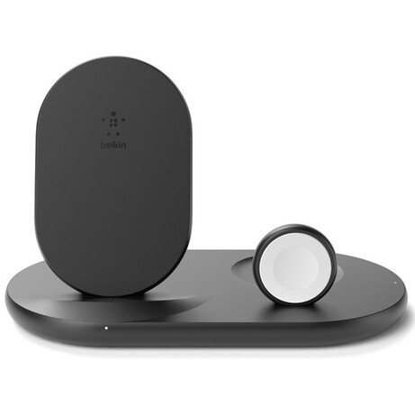 Зарядний пристрій бездротовий Belkin 3-in-1 Wireless Pad/Stand/Apple Watch iPhone/Watch/AirPods, чорний