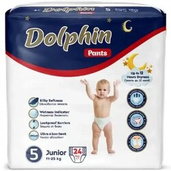 Підгузки Трусики дитячі Dolphin 5 junior 11-25 кг 24 шт (8680131207244)