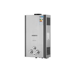Газова колонка ARDESTO X1, 10 л/хв., 20 кВт, розпалювання від батарейок, дисплей, нерж. сталь (TFGBH-10B-X1-STEEL)