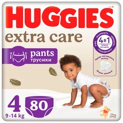 Трусики-Підгузники Huggies Extra Care Pants Box 4 (9-14 кг) 80 шт (5029053582405)