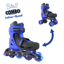 Роликовые коньки NEON Combo Skates Синий (Размер 30-33) (NT09B4)