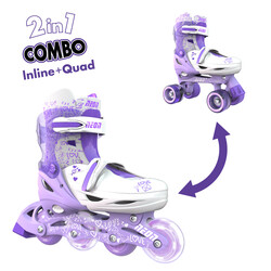 Роликовые коньки NEON Combo Skates Сиреневый (Размер 34-38) (NT10L4)