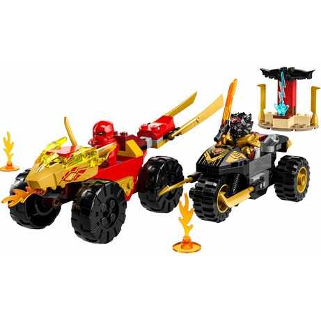 Конструктор LEGO Ninjago Кай и Рас: Битва на машине и мотоцикле (71789)