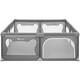 Манеж Lionelo WILLOW XL GREY CONCRETE 207х187см. (5903771705509)