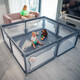 Манеж Lionelo WILLOW XL GREY CONCRETE 207х187см. (5903771705509)