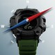 Годинник наручний Skmei 1356AG Army Green + Compass (1080-0904)