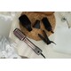 Фен-щітка ARDESTO Brush Pink Touch, 1200Вт, 2 швидкості, 2 темп. режими, LED-дисплей, функція іонізації , 4 насадки, сірий+ роже