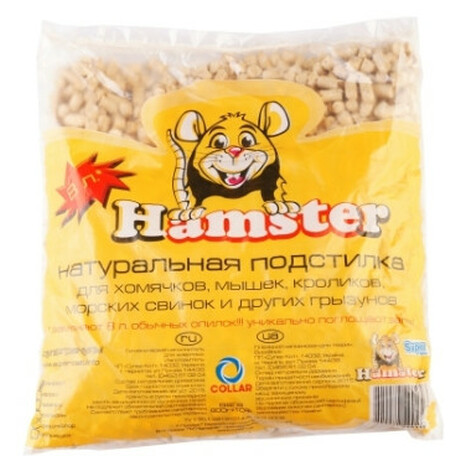 SuperCat. Подстилка для грызунов Hamster супер гранулы 800г ( 4820082490256)