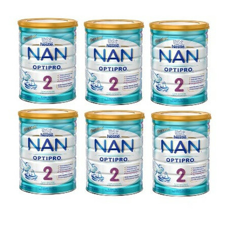 Молочная Смесь NAN 2 Optipro, с 6 мес. 6х800 г  (477530-6)
