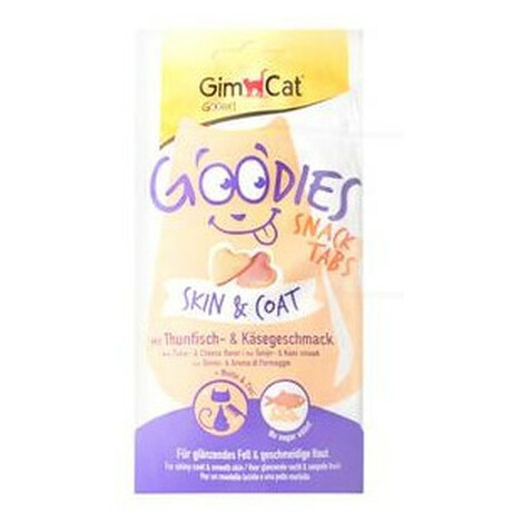 GimCat .Пігулки для котів Skin&Coat тунець-сир 40г( 4002064923208)