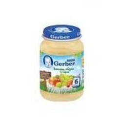 GERBER ®  "Пюре Виноград-Яблоки з сиром", 190г,  6+  (645020)
