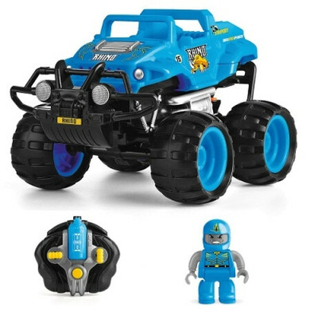 Monster Smash - Ups. Автомобіль CRASH CAR на р/у - НОСОРІГ(синій, аккум. 4.8V) (TY5873C - 1)