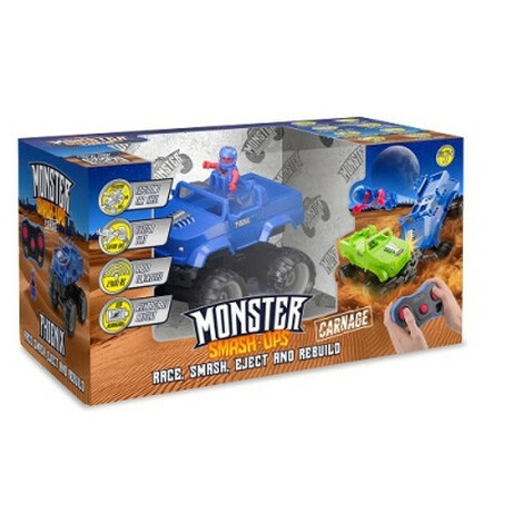 Monster Smash - Ups.  Автомобіль CRASH CAR S2 на р/у - ФЕНІКС(синій, аккум. 3.7V) ( TY6082B)