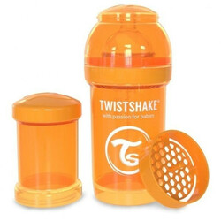 Twistshake. Антиколиковая бутылочка Twistshake 180 мл, оранжевая (24848)