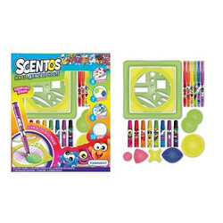 Scentos. Ароматный набор для творчества - ОЗОРНЫЕ УЗОРЫ (ручки, маркеры, бумага, спирограф) (42145)