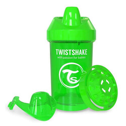 Twistshake. Чашка-непроливайка 300 мл, Зеленая (24894)