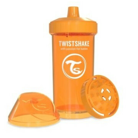 Twistshake. Детская чашка 360мл, оранжевая (24903)