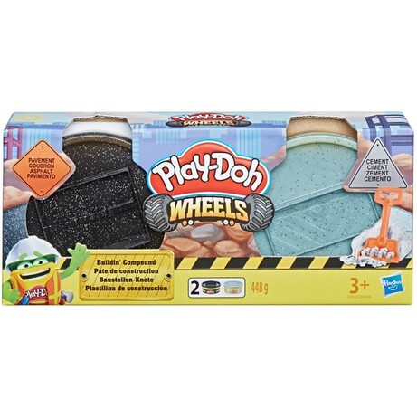 Play-Doh. Игровой набор с пластилином Hasbro Wheels Цемент и Асфальт (5010993554676)