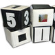 Набор кубиков 20х20х20 см черно-белый (sm-0568)